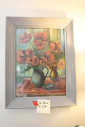 LOT 245 - FRAMED FLOWERS IN PICTURE