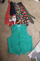 LOT 253 - TIES AND VEST