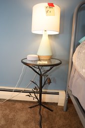 LOT 295 - LAMP, STAND AND AMAZON ELECTRONIC
