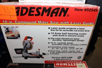 LOT 13 - 10' COMPOUND MITER SAW WITH LASER