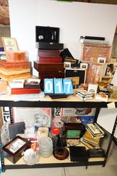 LOT 17 - HUGE LOT OF CIGAR RELATED / ITEMS (SHELF NOT INCLUDED)