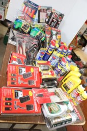 LOT 23 - FLUIDS / WD40 / TOOLS  AND MUCH MORE - MOSTLY NEW!