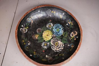 LOT 324 - VERY NICE VINTAGE BOWL, HAND PAINTED