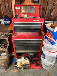 86 - CRAFTSMAN TOOL CHEST FULL OF TOOLS!