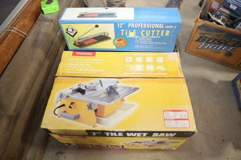 LOT 111 - 7' TILE WET SAW AND TILE CUTTER