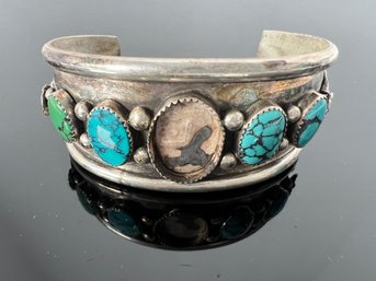 LOT 68 - MEXICAN SILVER HANDMADE BRACELET