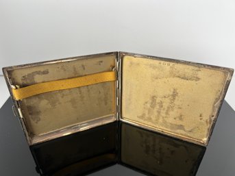 LOT 85 - 1930'S SILVER ART-DECO CIGARETTE CASE