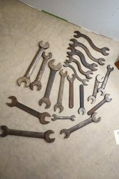 LOT 140 - MANY OLD WRENCHES