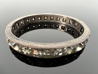 LOT 98 - VINTAGE STERLING HAND CRAFTED BRACELET - REALLY NICE!