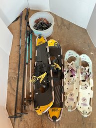 145 - SNOWSHOES AND POLES