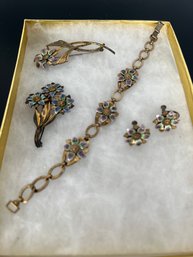 LOT 107 - VINTAGE STERLING AND 14k