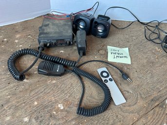 148 - CB RADIO, SONY SPEAKERS AND REMOTE