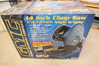 LOT 162 - 14' CHOP SAW AND ANGLE GRINDER