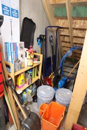 LOT 194 - ALL ITEMS IN THIS CORNER UNDER STAIRS