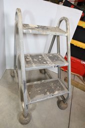 LOT 202 - HEAVY DUTY STEP LADDER - METAL AND HEAVY