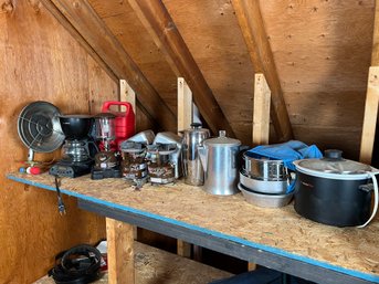 196 - CAMPING COOKWARE AND MORE, NICE LOT