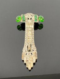 LOT 156 - ANTIQUE LARGE CLIP / BROOCH - STUNNING!