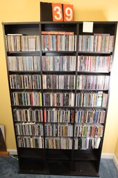 39 - SHELF AND ALL CD'S AS SHOWN