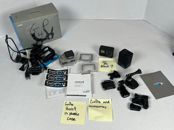 220 - TWO GO-PROS, ALONG WITH ACCESS.