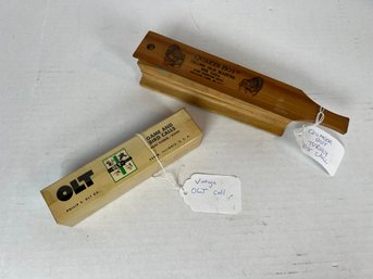 235 - VINTAGE OLT CALL, AND QUAKER BOY TURKEY BOX CALL