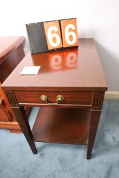 66 - ONE DRAWER SIDE TABLE