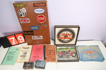 79 - REALLY COOL MOTORCYCLE RELATED LOT