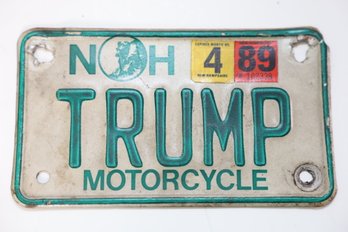 89 - TRUMP MC PLATE