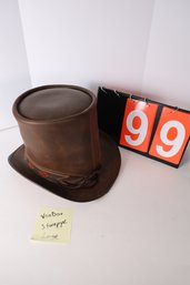 99 - STOVEPIPE VOODOO HAT LEATHER