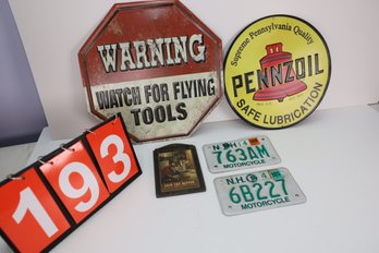 193 - SIGNS AND PLATES