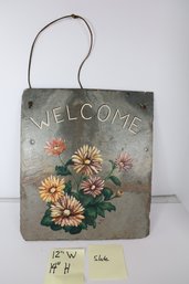 LOT68 - HAND PAINTED WELCOME ON SLATE