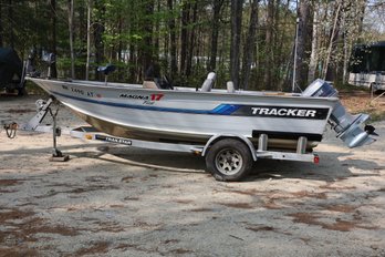 1994 TRACKER MAGNA 17 BOAT AND TRAILER  (INFO BELOW)