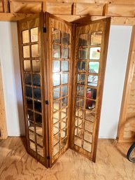 9 - FOLDING SCREEN, WITH 3 PANELS