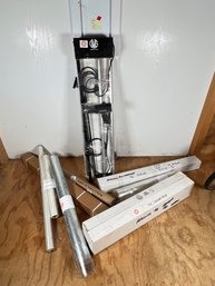 19 - UMS, PROFESSIONAL SHRINK WRAP MACHINE WITH PLASTIC ROLLS, VERY VERY NICE!