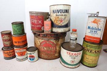LOT 99 - EARLY ADVERTISING CANS FOR COLLECTORS