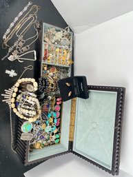 LOT 279 - AMAZING COLLECTION OF ESTATE JEWELRY! CASE IS INCLUDED - MUST SEE!