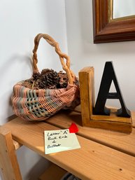 53 - LETTER 'A' AND BASKET