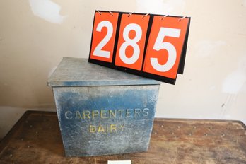 285 - CARPENTERS DAIRY COOLER BOX