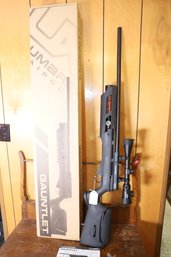 13 - VERY NICE UX GAUNTLET PCP *AIR/RIFLE* WITH BOX AND SCOPE!