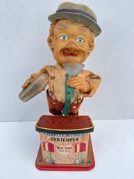 6 - VINTAGE CHARLEY WEAVER BARTENDER , BATTERY OPERATED, NOT TESTED