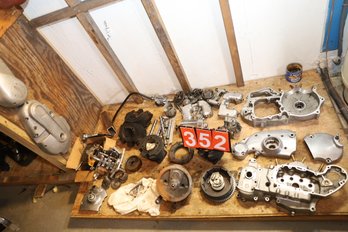 352 - LOTS OF MOTORCYCLE PARTS