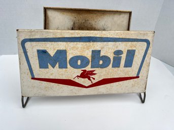 15 - EARLY MOBIL METAL 2 SIDED RETAIL DISPLAY, VERY COOL