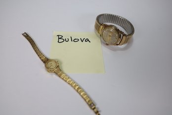 LOT 234 - VERY NICE HIS AND HERS VINTAGE BULOVA WATCHES - MUST SEE