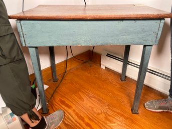 144 - ANTIQUE DESK, GREAT COLORS!