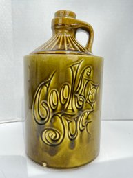 28 - VINTAGE GREEN COOKIE JUG, SO COOL!