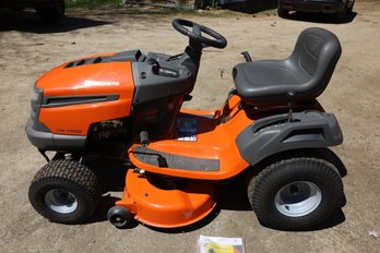 LOT 253 - HUSQVARNA (ONE OWNER) MOWER, COMES WITH ORIGINAL PAPERWORK AND RECEIPT - SO CLEAN!