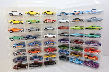 LOT 61 - APROX. 96 VINTAGE HOT WHEELS IN TWO CASES (ALL ONE OWNER STORED AND NOT PLAYED WITH FROM NEW!)
