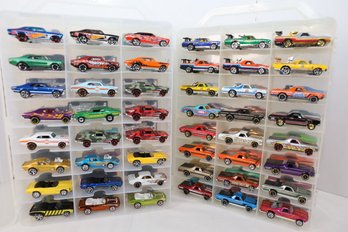 LOT 62 - APROX. 96 VINTAGE HOT WHEELS IN TWO CASES (ALL ONE OWNER STORED AND NOT PLAYED WITH FROM NEW!)