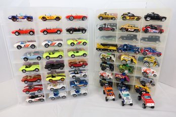 LOT 64 - APROX. 96 VINTAGE HOT WHEELS IN TWO CASES (ALL ONE OWNER STORED AND NOT PLAYED WITH FROM NEW!)