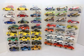 LOT 65 - APROX. 96 VINTAGE HOT WHEELS IN TWO CASES (ALL ONE OWNER STORED AND NOT PLAYED WITH FROM NEW!)