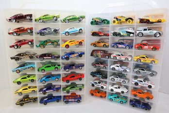 LOT 68 - APROX. 96 VINTAGE HOT WHEELS IN TWO CASES (ALL ONE OWNER STORED AND NOT PLAYED WITH FROM NEW!)
